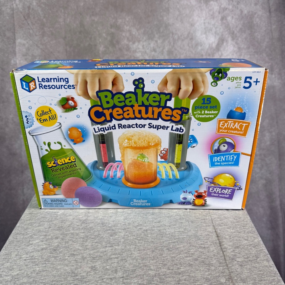 Learning Resources Beaker Creatures Super Lab Kids 15 Piece Set STEM Science